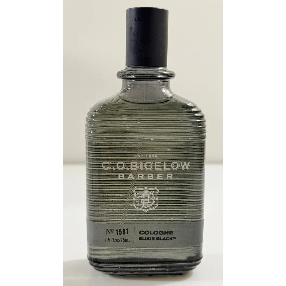 C.O. Bigelow Cologne Elixir Black Mens 2.5oz No 1581 Barber Fragrance Spray